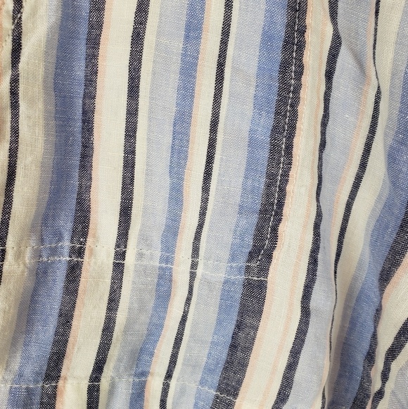 Artisan NY Linen Striped Shorts 6 - Picture 5 of 9